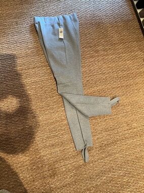 Good American Light Gray stirrup Straight Leg Pants